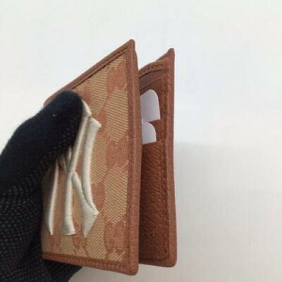 Gucci Brown GG Canvas Bifold Wallet Beige - Picture 3 of 7